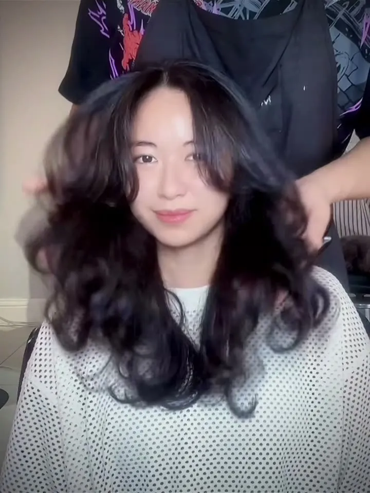 Soft black curls